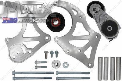 High Mount Bracket Kit For Sanden Mini 7176 Sd7 A/C Compressor Ls Vt-Vz Offset Accessory Bracket