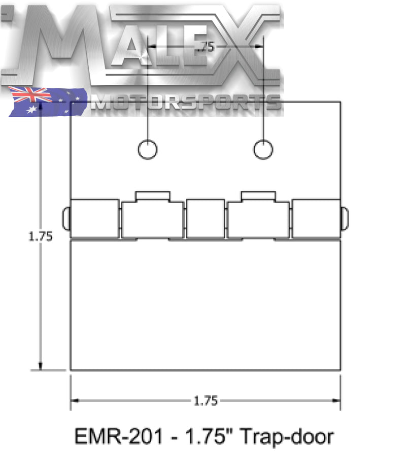 Improved Racing’s Trap Doors for Oil Pans and Fuel Cells (4-Pack) 1.75’’