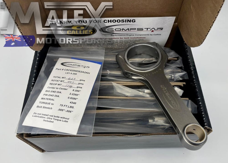 LS Callies Compstar H Beam 6.200 Conrods LS1 LS2 LS3 L8T – Malex ...