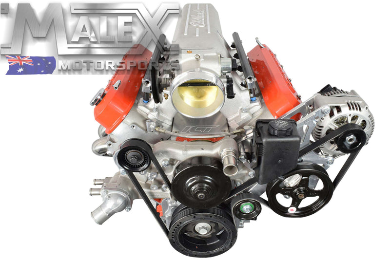 Malex Motorsports ICT Billet LS Alternator / Power Steering Pump Bracket Kit