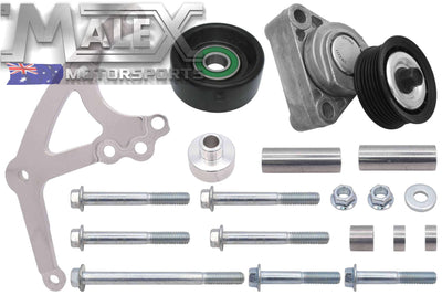 Ls Low Mount Alternator Bracket For Electric Water Pump W/ Tensioner Ve-Vf Offset Accessory Bracket