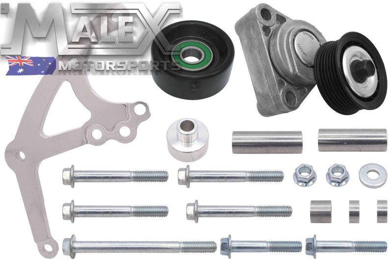 Ls Low Mount Alternator Bracket For Electric Water Pump W/ Tensioner Ve-Vf Offset Accessory Bracket