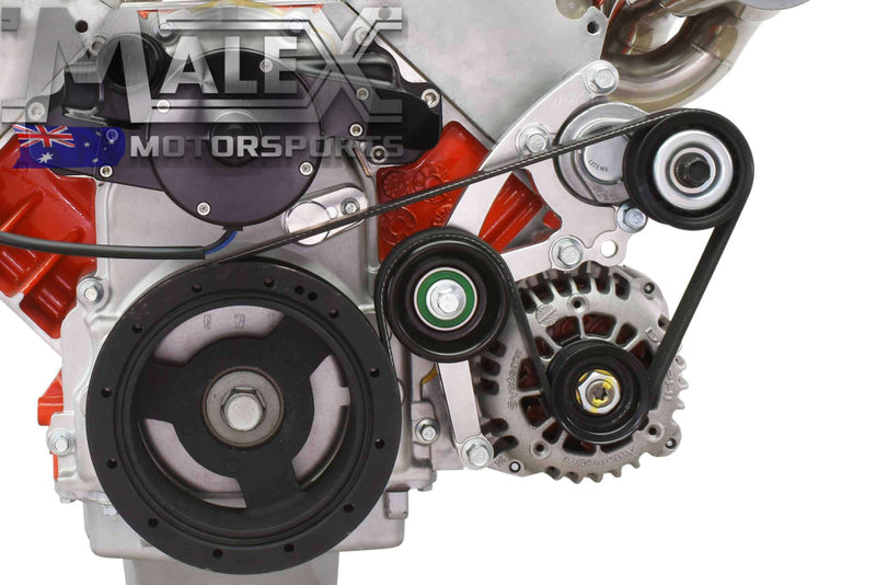 Ls Low Mount Alternator Bracket For Electric Water Pump W/ Tensioner Ve-Vf Offset Accessory Bracket