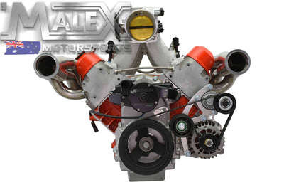 Ls Low Mount Alternator Bracket For Electric Water Pump W/ Tensioner Vt-Vz Offset Accessory Bracket