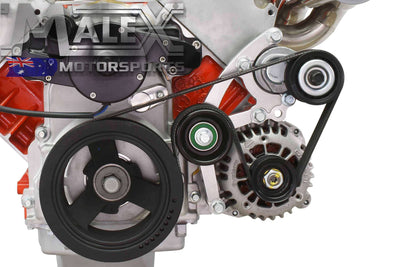 Ls Low Mount Alternator Bracket For Electric Water Pump W/ Tensioner Vt-Vz Offset Accessory Bracket