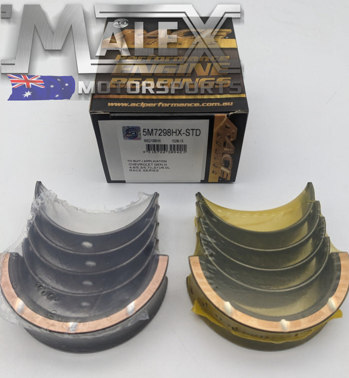 ACL Main Bearing Set 5M7298HX-STD - GM LS Series
