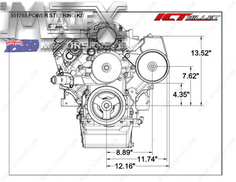 Ls Truck - Power Steering Pump Bracket Kit (Uses Ls1 Camaro Ps Pump)