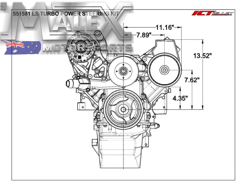 Ls1 Camaro Turbo Power Steering Pump Bracket Kit For Pump And Turbo Headers Accessory Bracket