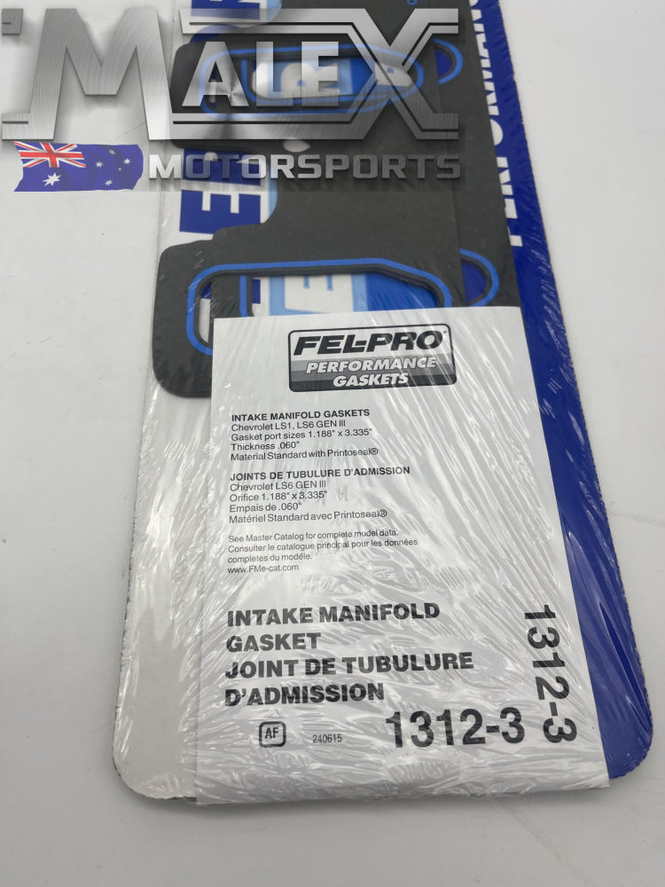 LS1 LS6 Paper Intake Manifold Gaskets Fel-Pro 1312-3.060’’ thick Suit Carby