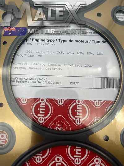 Ls1 Mls Cylinder Head Gasket Extra Thick 1.82Mm ( + 0.5Mm) Elring
