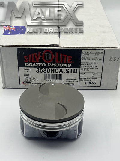 LS3 L99 6.2L Silvolite Pistons with Exhaust Valve Relief +0.1mm over size