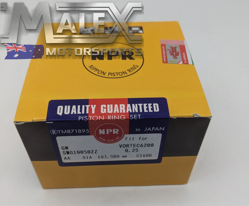 Ls3 Nippon Piston Ring Full Set Various Sizes + 0.25Mm Piston Rings