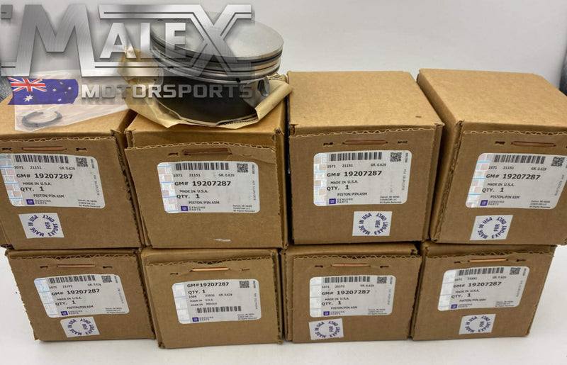 Ls3 Pistons Genuine Gm Set Of 8 Standard Bore 4.065 19207287