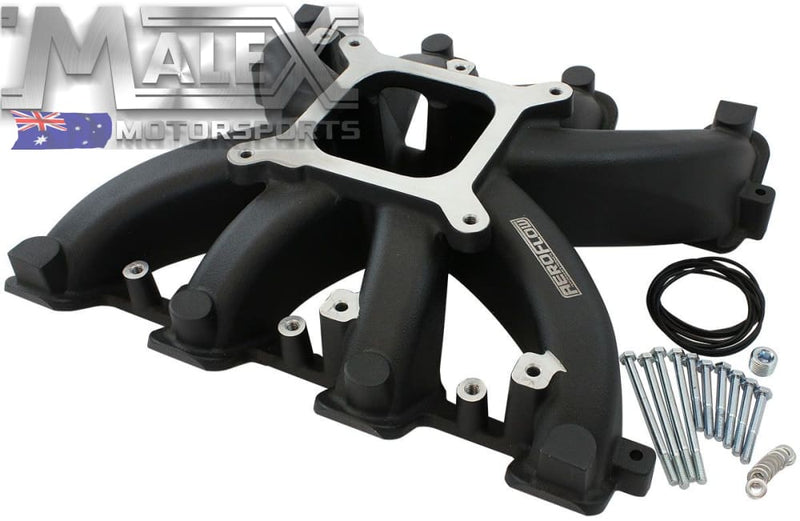 Rectangular Intake With Ramps LS3 Rectangle Port Carby Manifold Street Single Plane Intake Black ...