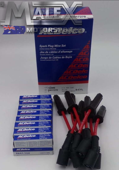 Ls1 Gm Iridium Plugs And Leads Suit Vt Vx Vy Ss Hsv Genuine Ac Delco Ignition Wire