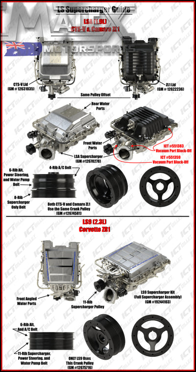 Lsa Ls9 Lt4 Ls Supercharger Vacuum Port 1/8 Npt Hose Adapter Holley High Ram Map