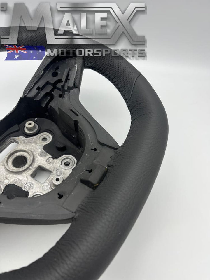 NEW VF HSV SSV Steering Wheel Black Leather Black Stitch Paddle