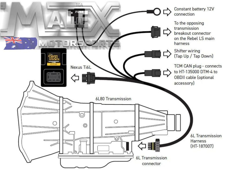Nexus Ti6L Transmission Interface Kit - Suits GM 6L series – Malex ...