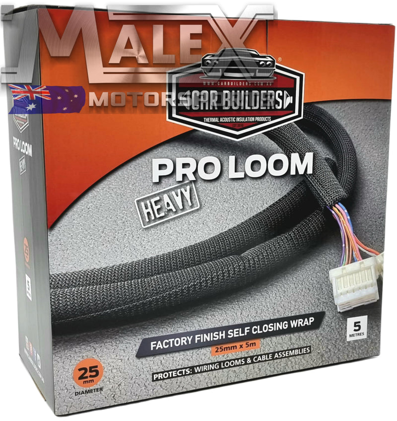 Pro Loom Heavy - Wiring Loom/Harness Protection Wrap 8 13 19 25 And 29Mm Diameter 25Mm Suits Dia.