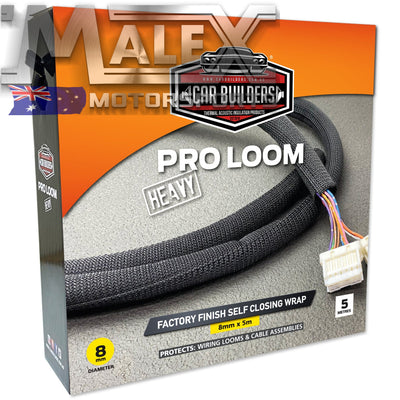 Pro Loom Heavy - Wiring Loom/Harness Protection Wrap 8 13 19 25 And 29Mm Diameter 8Mm Suits Dia.