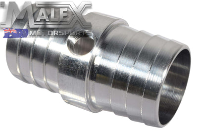 Straight 1/8 Npt Pipe To 1/4 .250 Hose Barb Fitting Bare Aluminum Fitting