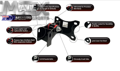 Tuff Engine Mounts To Suit Mustang Cougar & Early Falcon Engine Mounts