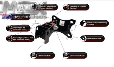 Tuff Mounts Engine For Falcon Ef To El And Au1-2-3 4.0L & V8 Engine Mounts
