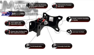 Tuff Mounts Engine Mounts for Holden V8 in HK HT HG TM001