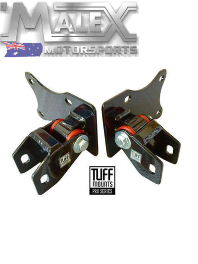 TUFF MOUNTS (PAIR) TO SUIT LS1-2-3-LSA CONVERSION IN LC-LJ & LH-LX TORANA'S
