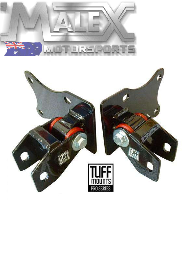 TUFF MOUNTS (PAIR) TO SUIT LS1-2-3-LSA CONVERSION IN LC-LJ & LH-LX TORANA&