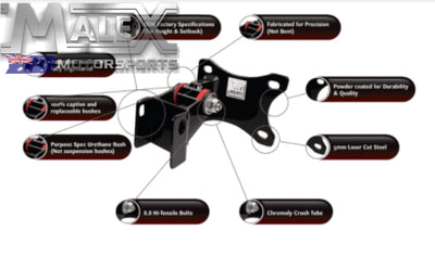 Tuff Mounts Transmission For Ford Fmx C4 C6 & Top Loader Transmissions Mount