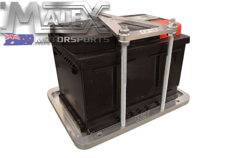 Universal Billet Battery Tray Hold Down / Relocation Box Tray