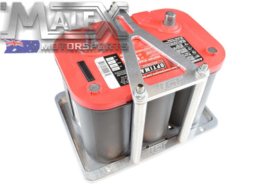 Universal Billet Battery Tray Hold Down / Relocation Box Tray