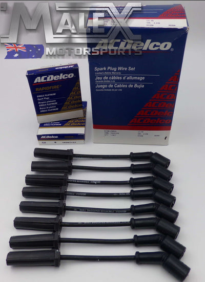 Ve Vf V8 Ac Delco Spark Plugs And Lead Set Ls2 Ls3 L98 Ss Hsv