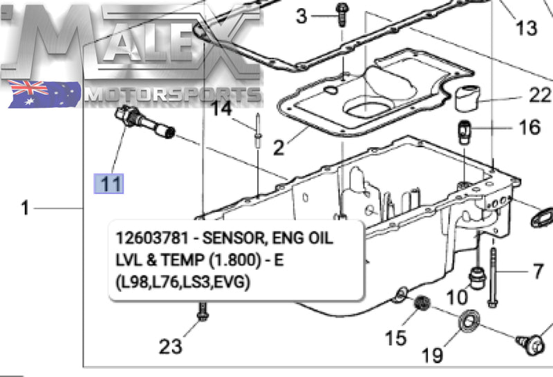 Genuine GM Engine Oil Level and Temperature Sensor 12603781/12575558