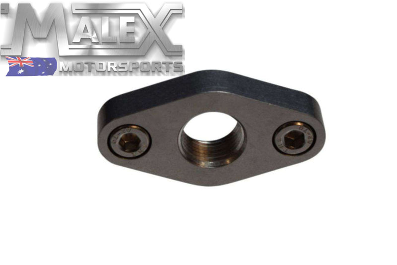 (Wide) Gt45 Billet Turbo Oil Return Drain Flange 1/2 Npt Outlet Adapter