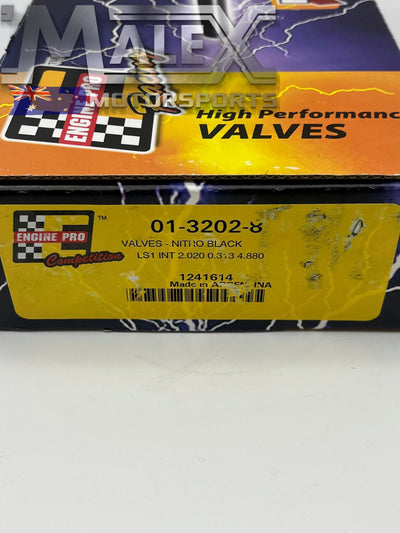 X8 Engine Pro Racing Ls1 Ls2 Lnlet Valves 2.020 4.880 Nitro Black Series